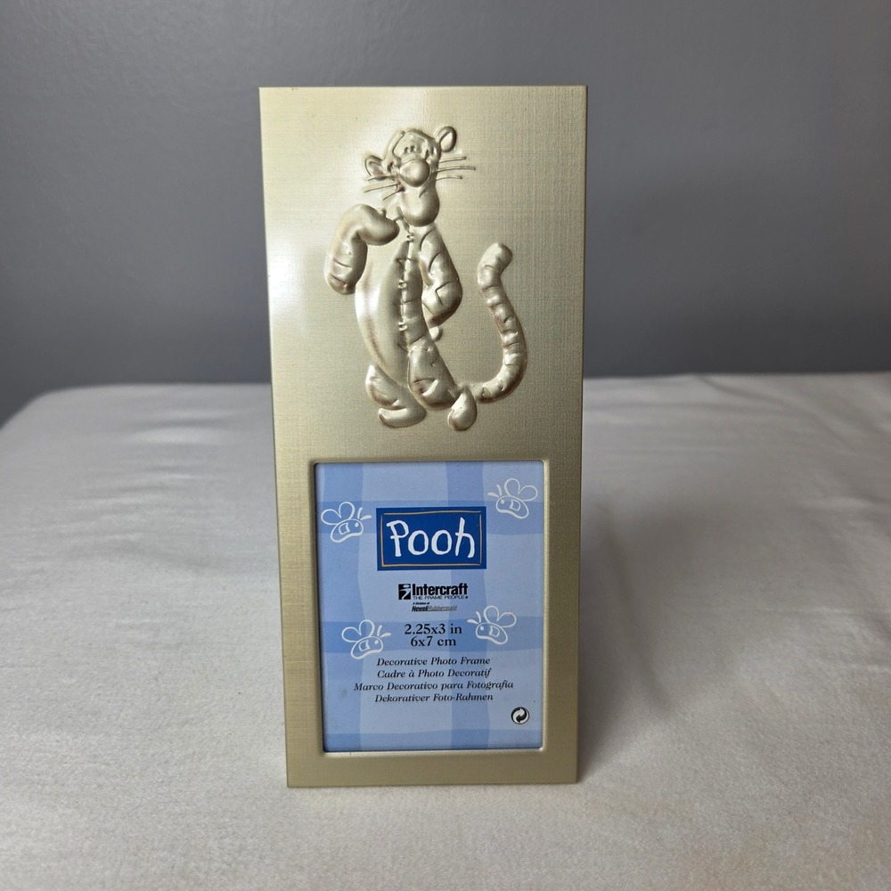 Disney Winnie the Pooh Tigger Silver Metal 2.25x3 Photo Frame Intercraft 5002AA